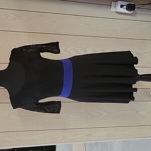 Guess Black flare mini dress